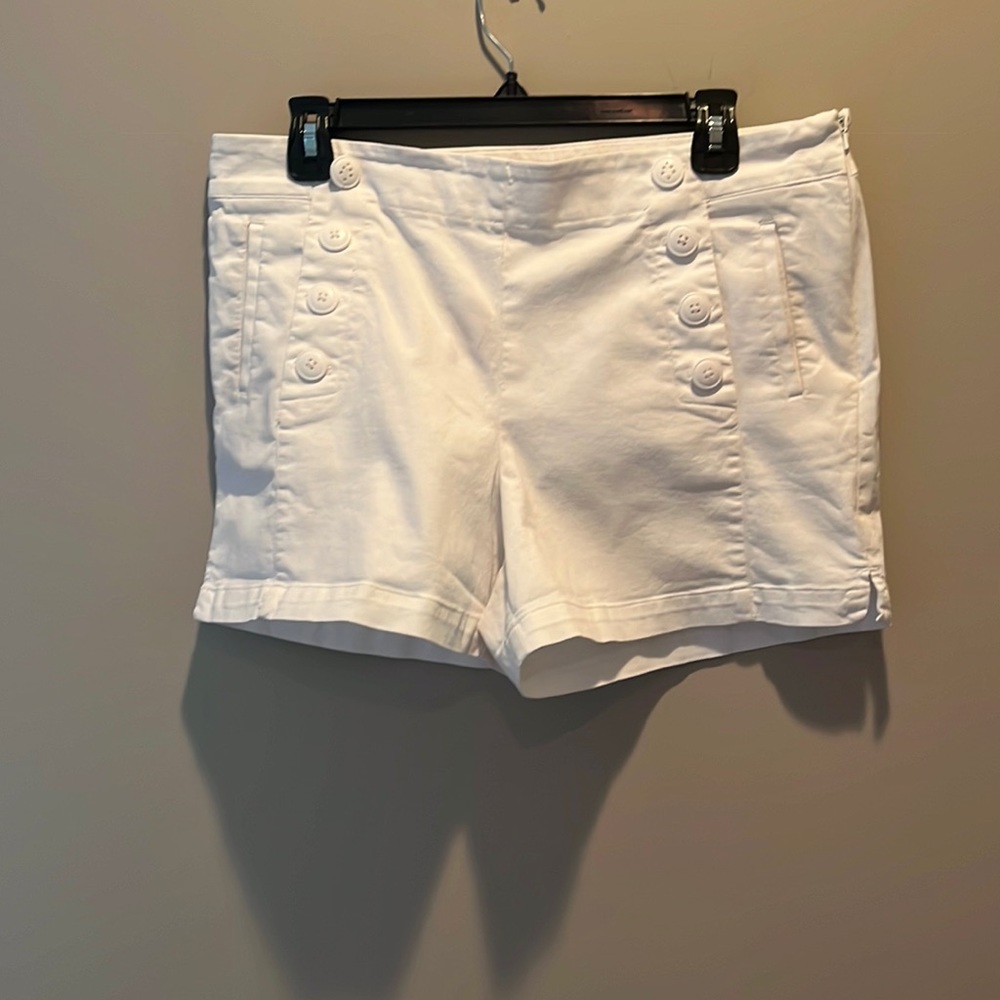White Ann Taylor Loft Sailor Shorts